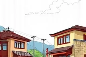 《第七次日落》封面，海边堤坝上并排坐着的两个人影